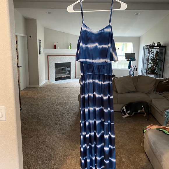 Tie die spaghetti strap maxi dress - Picture 2 of 6